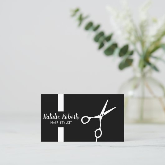 Carte De Visite Hair Stylist Professionnal Barber (Debout devant)