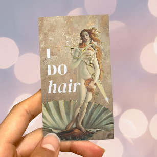 Carte De Visite Hair Styliste Goddess & Gold Scissor Beauté Salon