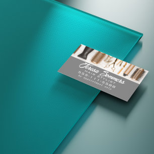 Carte De Visite Hair Stylliste Outils Moderne Personnalisé QR Code