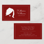 Carte De Visite Hairstyliste moderne (Devant / Derrière)