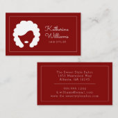 Carte De Visite Hairstyliste moderne (Devant / Derrière)