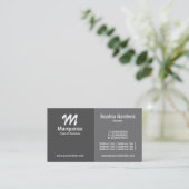 Carte De Visite Half & Half - Nuances de Gris (Debout devant)