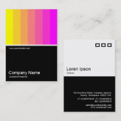 Carte De Visite Half&Half Photo 0113 - Jaune à Magenta (Devant / Derrière)