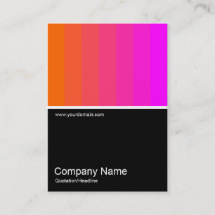 Carte De Visite Half&Half Photo 0119 - Orange à Magenta