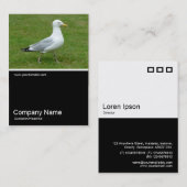 Carte De Visite Half&Half Photo 0156 - Mouette dans le parc (Devant / Derrière)