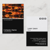 Carte De Visite Half&Half Photo 0196 - Flamme Abstraite (Devant / Derrière)