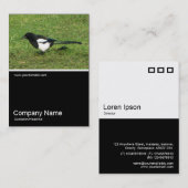 Carte De Visite Half&Half Photo 0265 - Magpie européenne (Devant / Derrière)