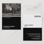 Carte De Visite Half&Half Photo 0267 - Automne dans le parc (Devant / Derrière)