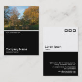 Carte De Visite Half&Half Photo 0269 - Automne dans le parc (Devant / Derrière)