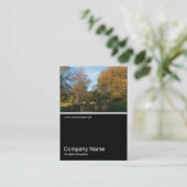 Carte De Visite Half&Half Photo 0269 - Automne dans le parc (Debout devant)