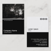 Carte De Visite Half&Half Photo 0274 - Automne dans le parc (Devant / Derrière)