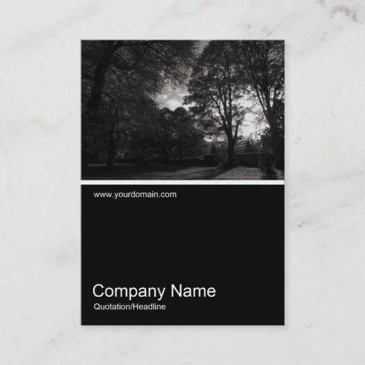 Carte De Visite Half&Half Photo 0274 - Automne dans le parc (Devant)