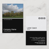 Carte De Visite Half&Half Photo 0275 - Automne dans le parc (Devant / Derrière)