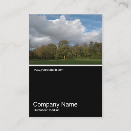 Carte De Visite Half&Half Photo 0275 - Automne dans le parc (Devant)