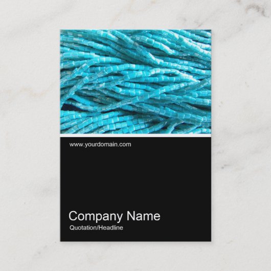 Carte De Visite Half&Half Photo 0278 - Tresses en perles (Devant)