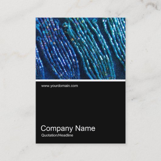 Carte De Visite Half&Half Photo 0279 - Tresses en perles (Devant)