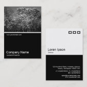 Carte De Visite Half&Half Photo 0314 - Arbre de Magnolia en fleurs (Devant / Derrière)