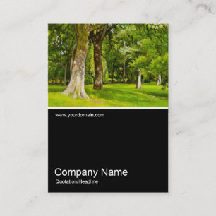 Carte De Visite Half&Half Photo 080 - Arbres dans le parc, Huile