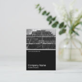 Carte De Visite Half&Half Photo - Écrasage B&W (Debout devant)