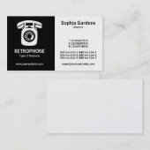 Carte De Visite Half & Half (Wallphone) - Noir et Blanc (Or) (Devant / Derrière)