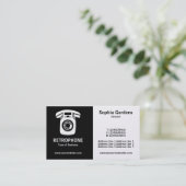 Carte De Visite Half & Half (Wallphone) - Noir et Blanc (Or) (Debout devant)
