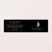 Carte De Visite Half Moon, Astronome, Astronomie Store (Extérieur déplié)