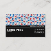 Carte De Visite Halfway V3 - Hexagon Motif 05 (Dos)