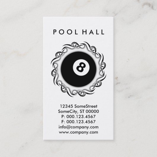 CARTE DE VISITE HALL DE LA PISCINE (Devant)