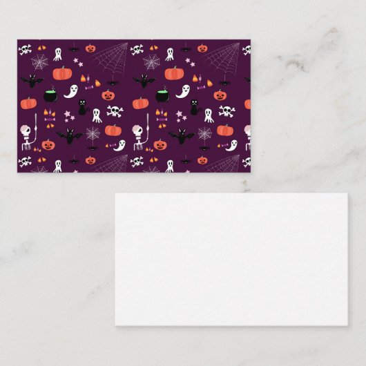 Carte De Visite Halloween (Devant / Derrière)