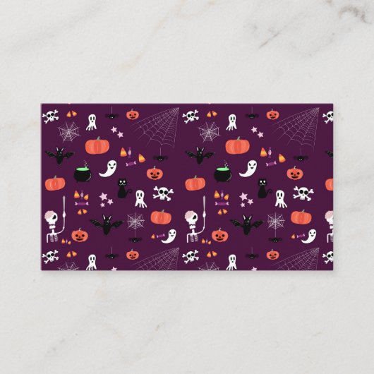 Carte De Visite Halloween (Devant)