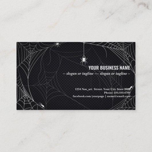 Carte De Visite Halloween (Dos)