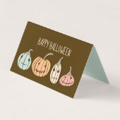 Carte De Visite Halloween Classroom Exchange Jagged Jack-O-Lantern (Devant)