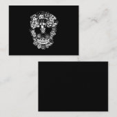 Carte De Visite Halloween Costume Skull Rottweiler (Devant / Derrière)