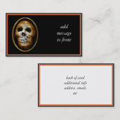 Carte De Visite Halloween déplaisant (Devant / Derrière)