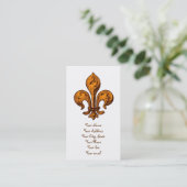 Carte De Visite Halloween Fleur de lis (Debout devant)