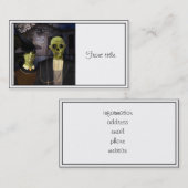 Carte De Visite Halloween gothique américain (Devant / Derrière)