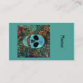 Carte De Visite Halloween Hippie Skull Thunder_cove (Dos)