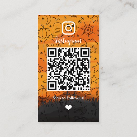 Carte De Visite Halloween Instagram (Dos)