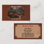 Carte De Visite Halloween - La veille d'Halloween (Devant / Derrière)