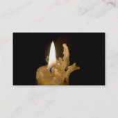 Carte De Visite Halloween Lite Candle and Burnt Wick (Dos)