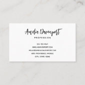 Carte De Visite Halloween Maison hantée avec Citrouilles & Foliage (Dos)