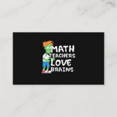 Carte De Visite Halloween Math enseignant amour (Devant)