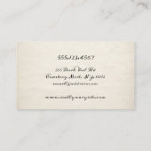 Carte De Visite Halloween sang Vampire Fang (Dos)