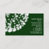 Carte De Visite Halo Planet - Vert foncé (Dos)