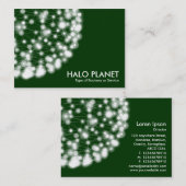 Carte De Visite Halo Planet - Vert foncé (Devant / Derrière)