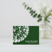 Carte De Visite Halo Planet - Vert foncé (Debout devant)