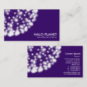 Carte De Visite Halo Planet - Violet profond (Devant / Derrière)
