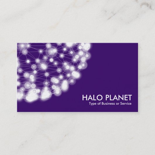 Carte De Visite Halo Planet - Violet profond (Devant)