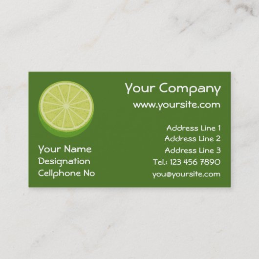 Carte De Visite Halte Lime (Devant)