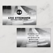 Carte de visite haltère inspiré de gym (Devant / Derrière)